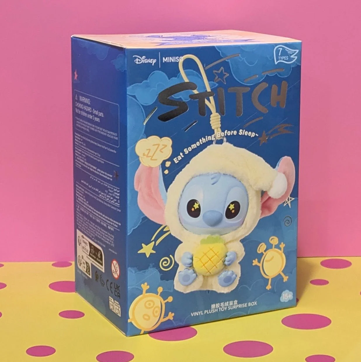 [In Stock] MINISO Stitch Eat Something Before Sleep Plush Keychain Blind Box - Image 33