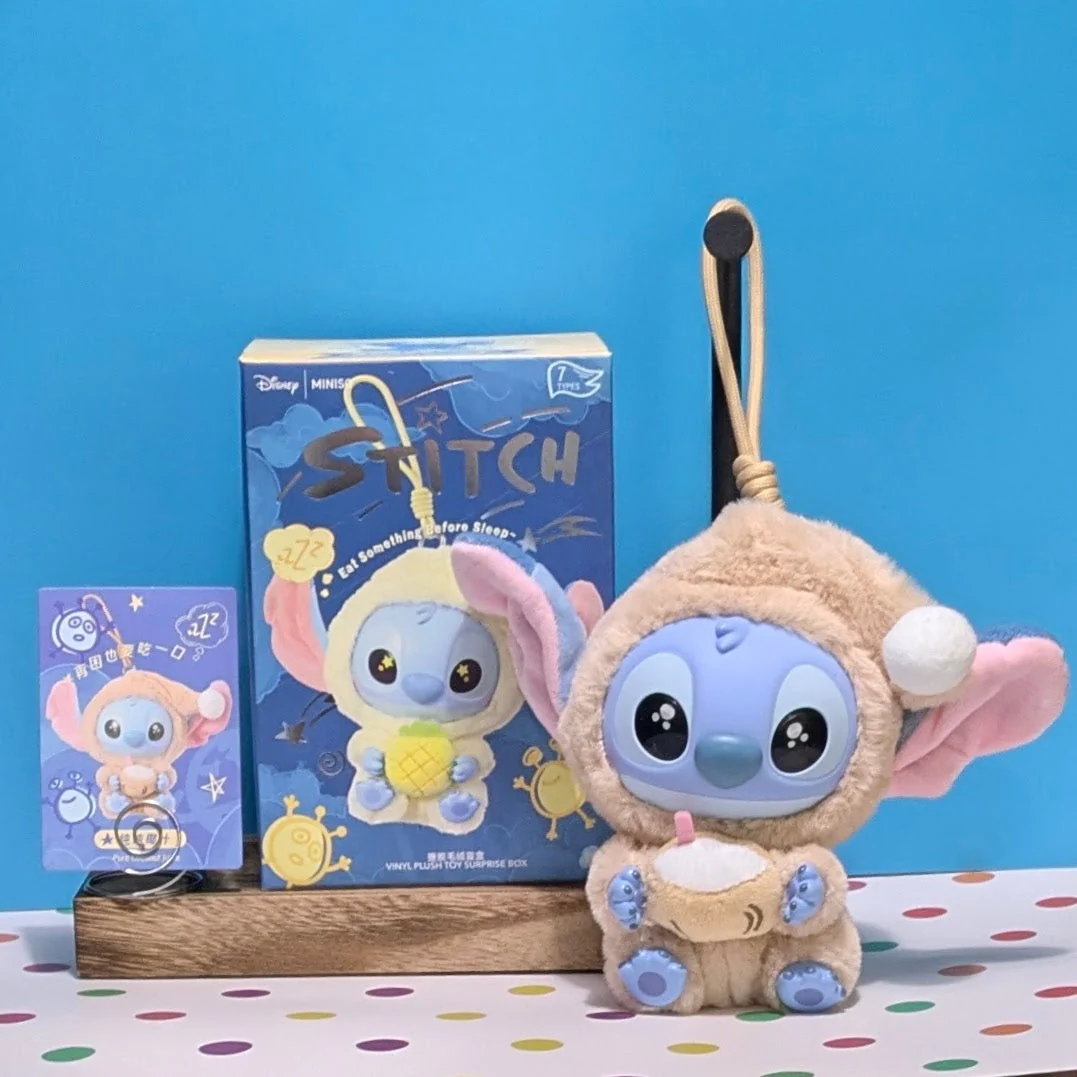 [In Stock] MINISO Stitch Eat Something Before Sleep Plush Keychain Blind Box - Image 38