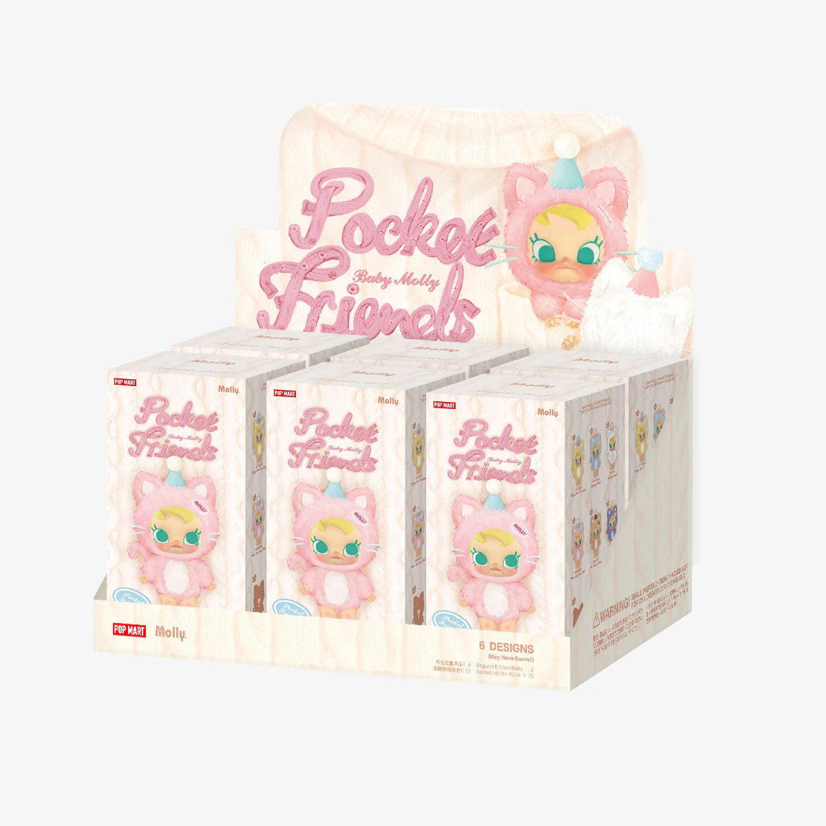 [IN STOCK] POPMART BABY MOLLY Pocket Friends Series Vinyl Plush Pendant Blind Box - Image 3