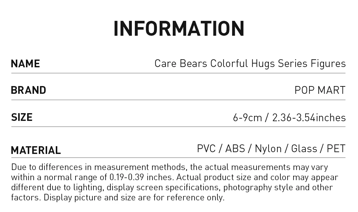 [In Stock] POPMART Care Bears Colorful Hugs Series Figures (SEALED) - Image 13