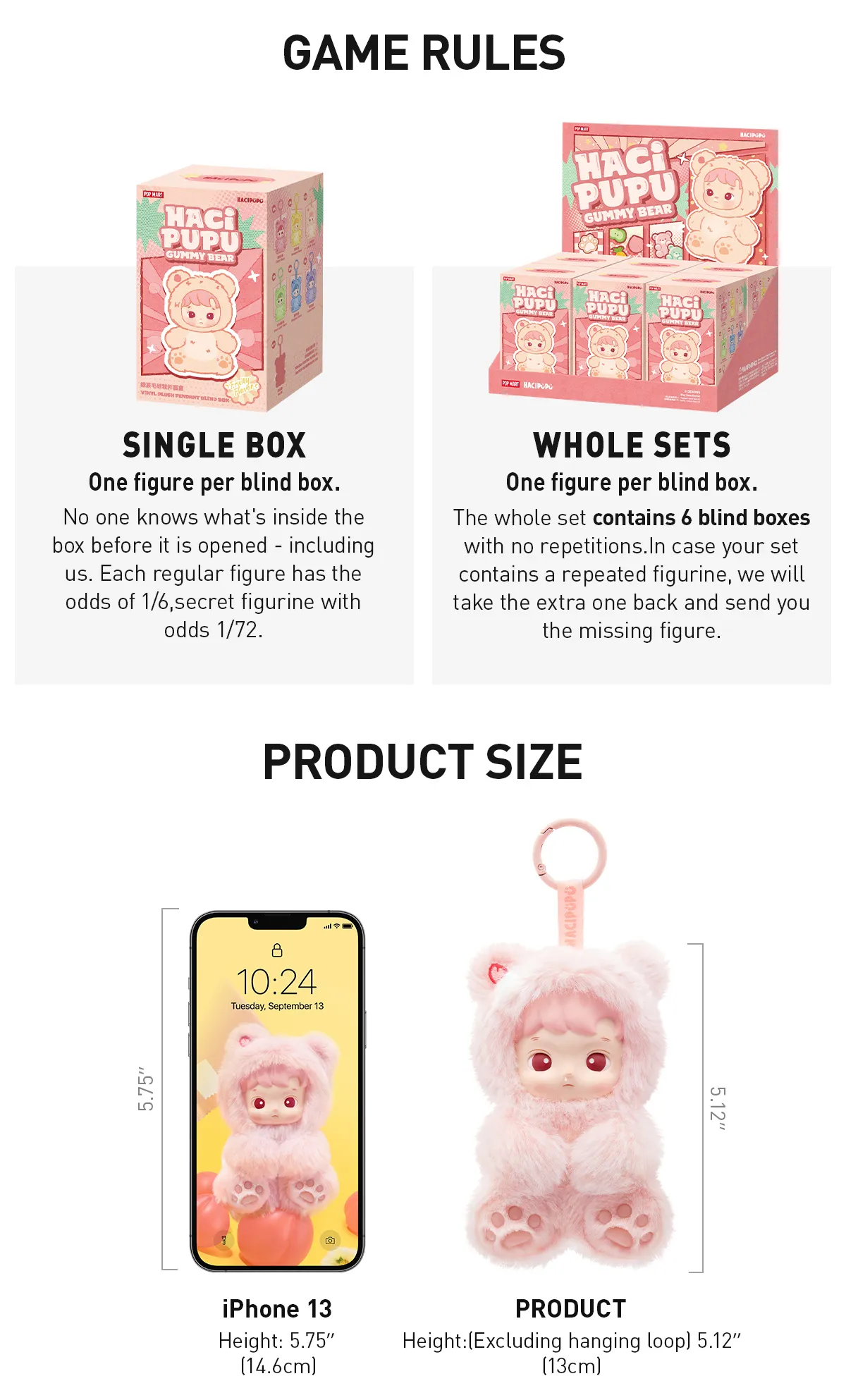 [In Stock] POPMART HACIPUPU Gummy Bear Series-Vinyl Plush Pendant Blind Box (SEALED) - Image 12