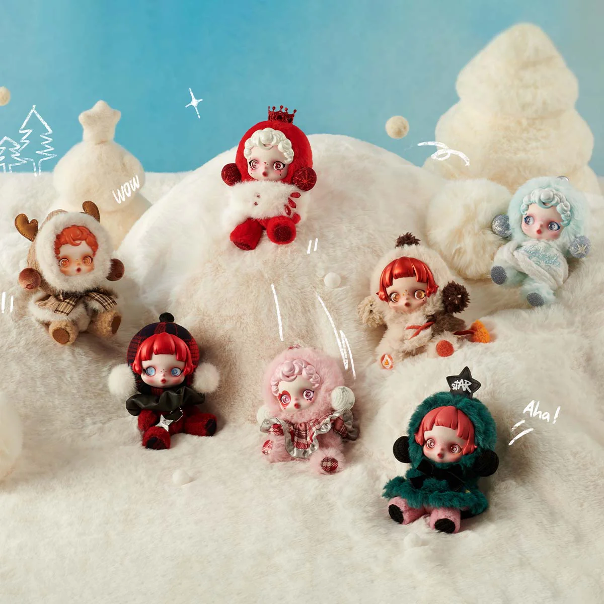 [In Stock] POPMART SKULLPANDA Winter Symphony Series Plush Keychain Blind Box (SEALED) - Image 4