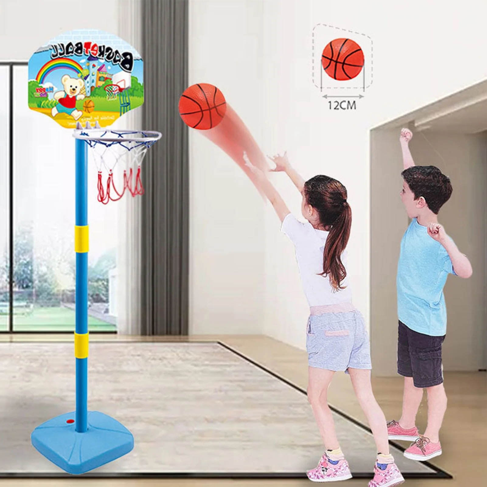 Indoor And Outdoor Liftable Basketball Hoop Sports Toys - Image 3