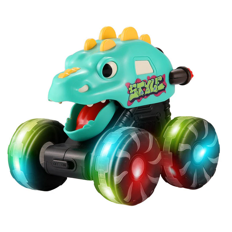 Inertial Sliding Model Light Pressing Dinosaur Toy Car - Image 5