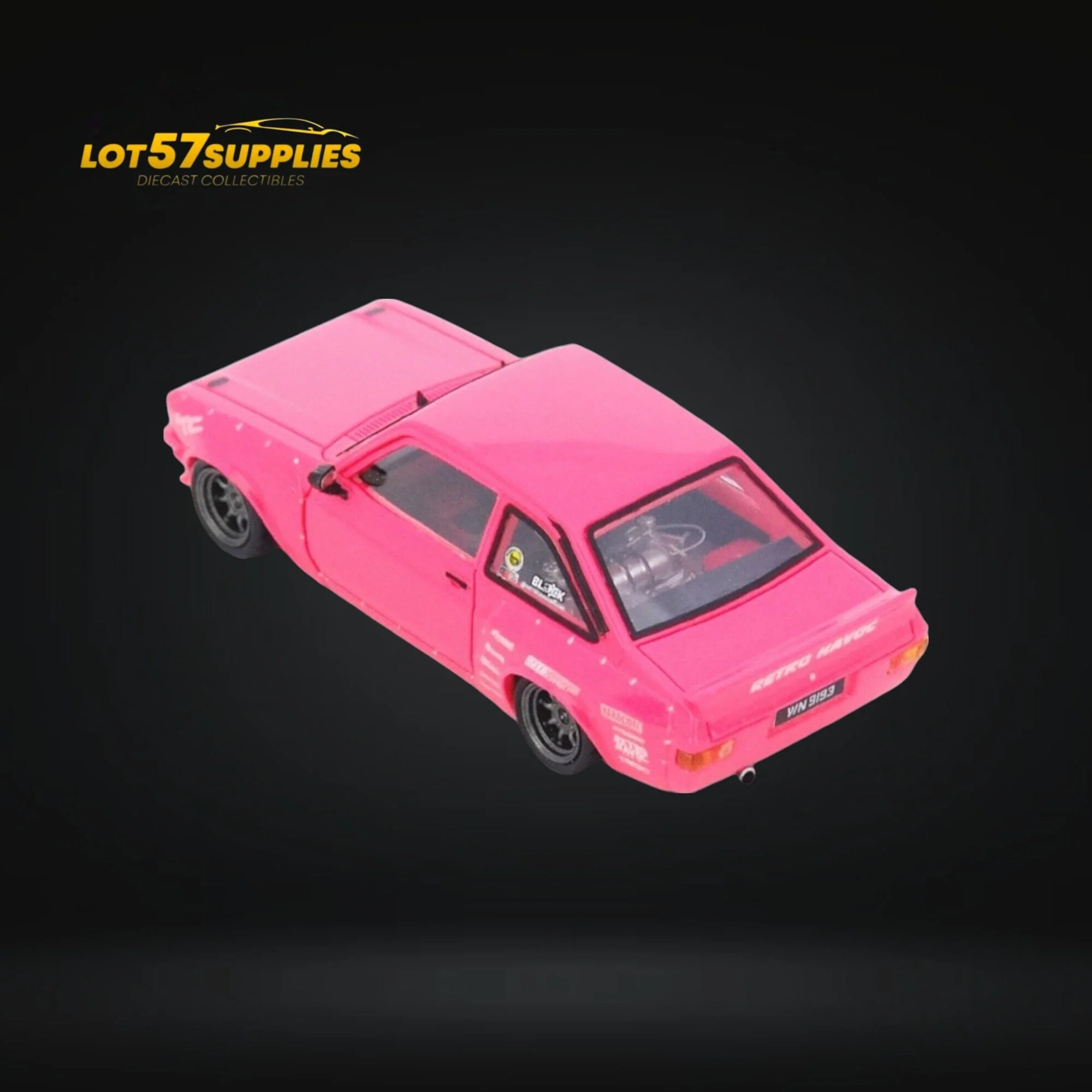 Inno64 Ford Escort MK2 Pandem "Emotion" Retro Havoc Pink 1:64 - Image 3