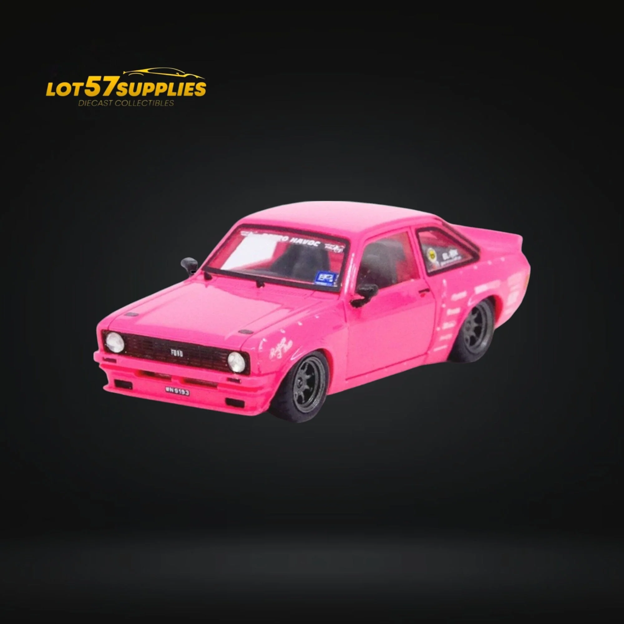 Inno64 Ford Escort MK2 Pandem "Emotion" Retro Havoc Pink 1:64 - Image 4