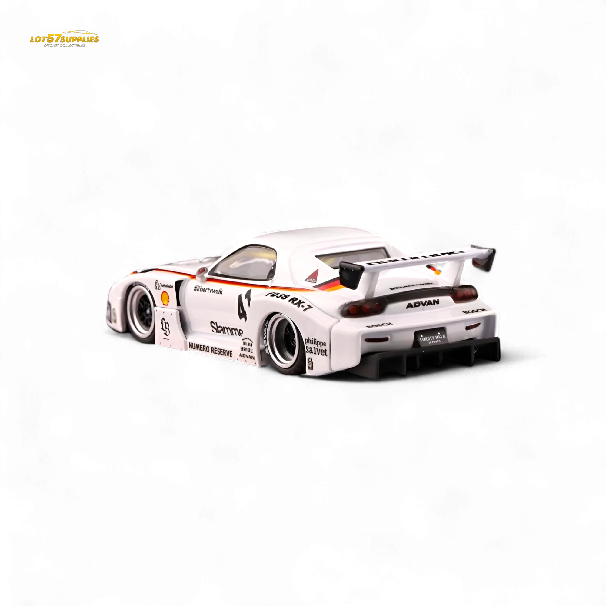 Inno64 Mazda RX-7 LBWK White 1:64 - Image 2
