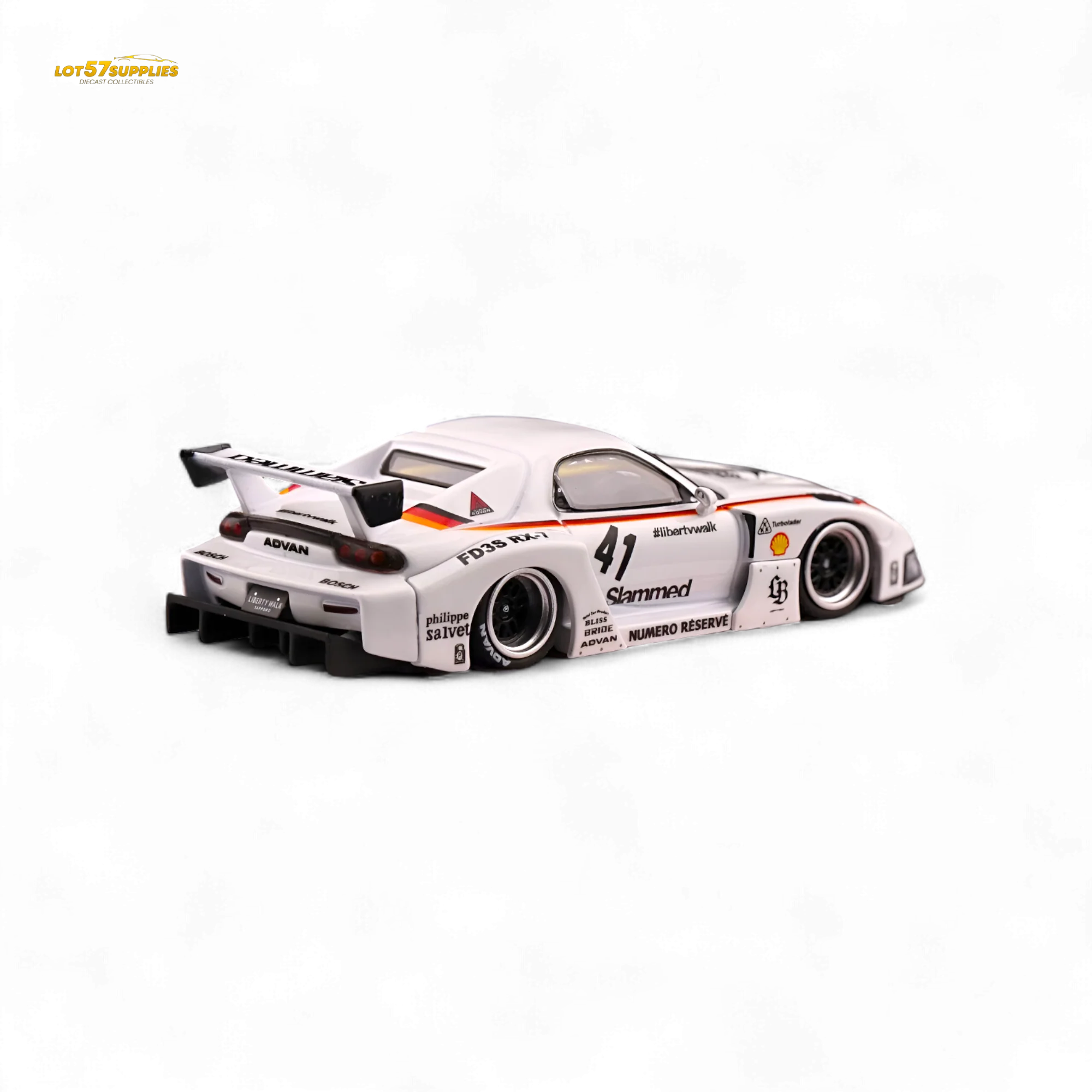 Inno64 Mazda RX-7 LBWK White 1:64 - Image 4