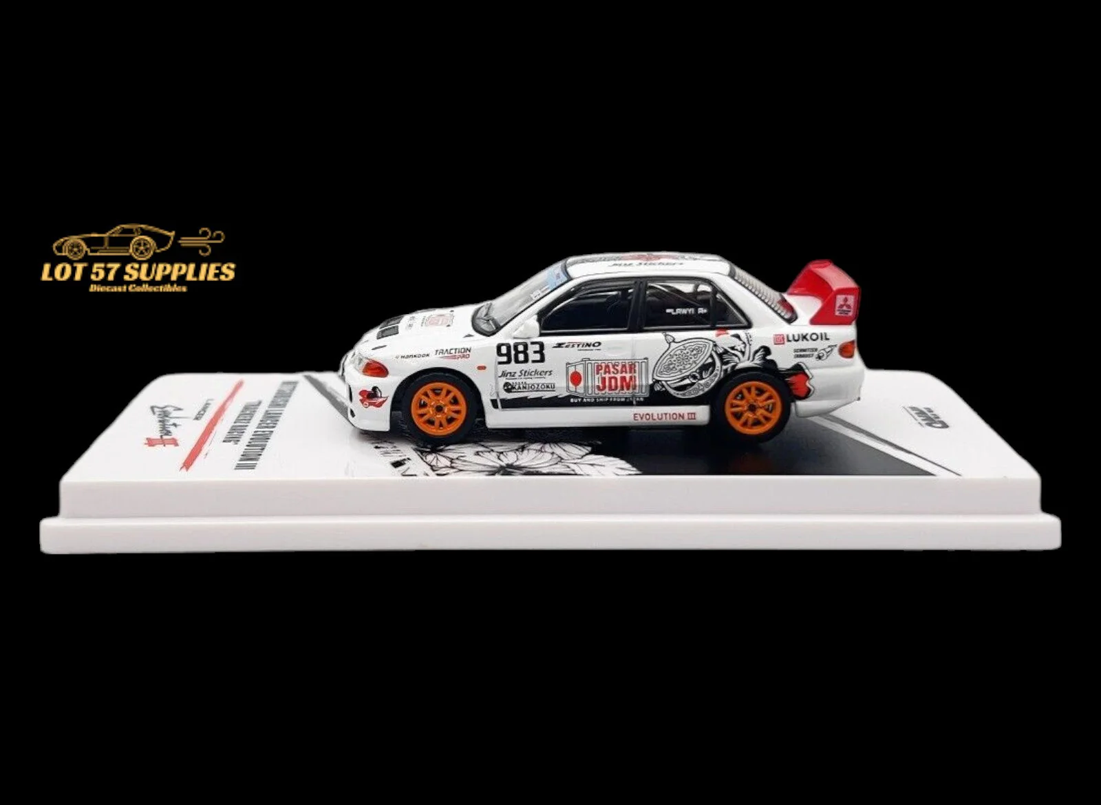 Inno64 Mitsubishi Lancer Evo III Trackerz Racing 1:64 - Image 2