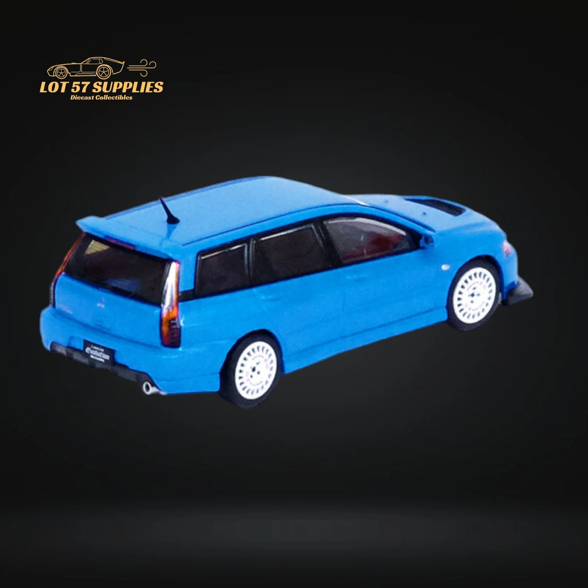 Inno64 Mitsubishi Lancer Evolution IX Wagon Blue 1:64 - Image 2