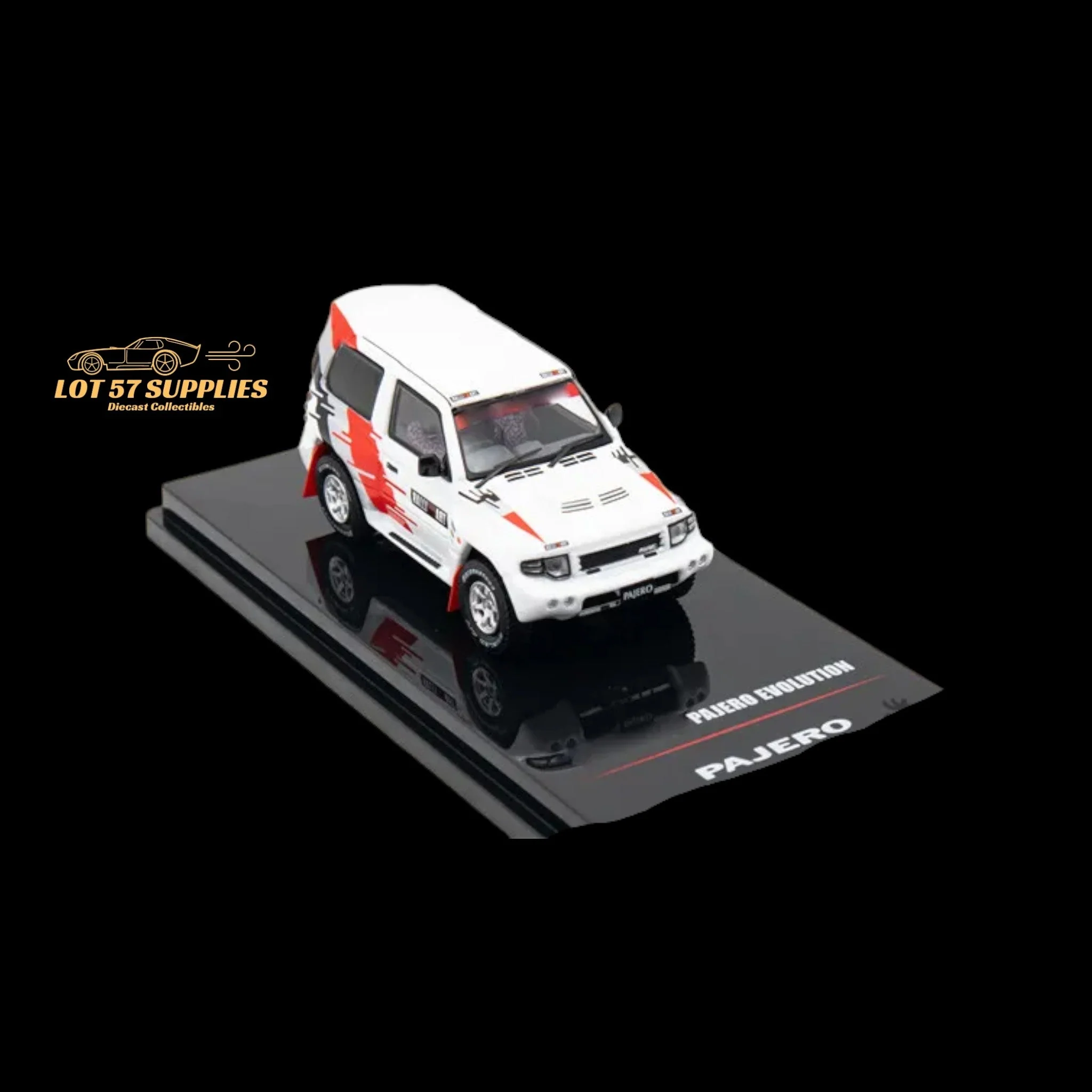Inno64 Mitsubishi Pajero Evolution Ralliart White 1:64 - Image 2