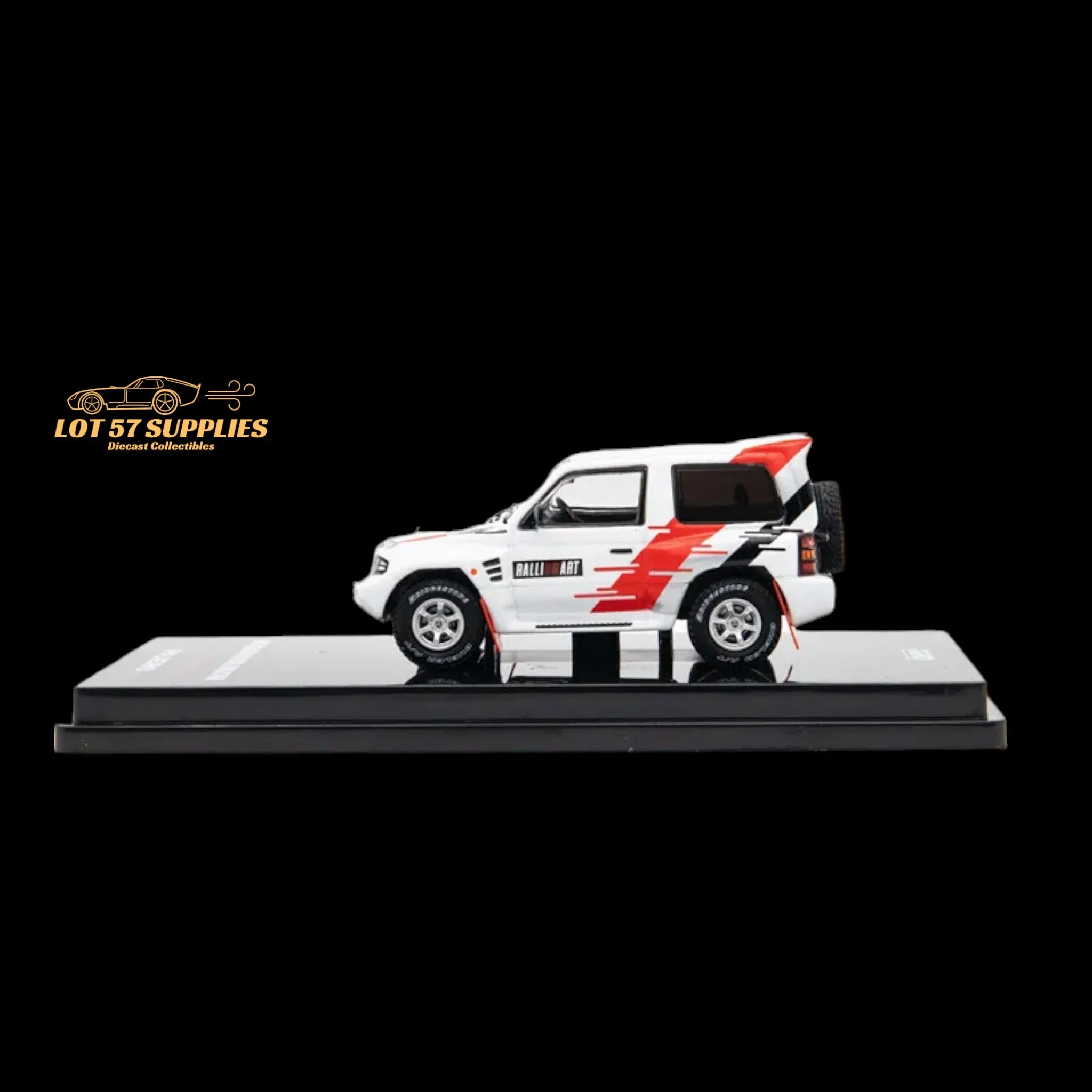 Inno64 Mitsubishi Pajero Evolution Ralliart White 1:64 - Image 3