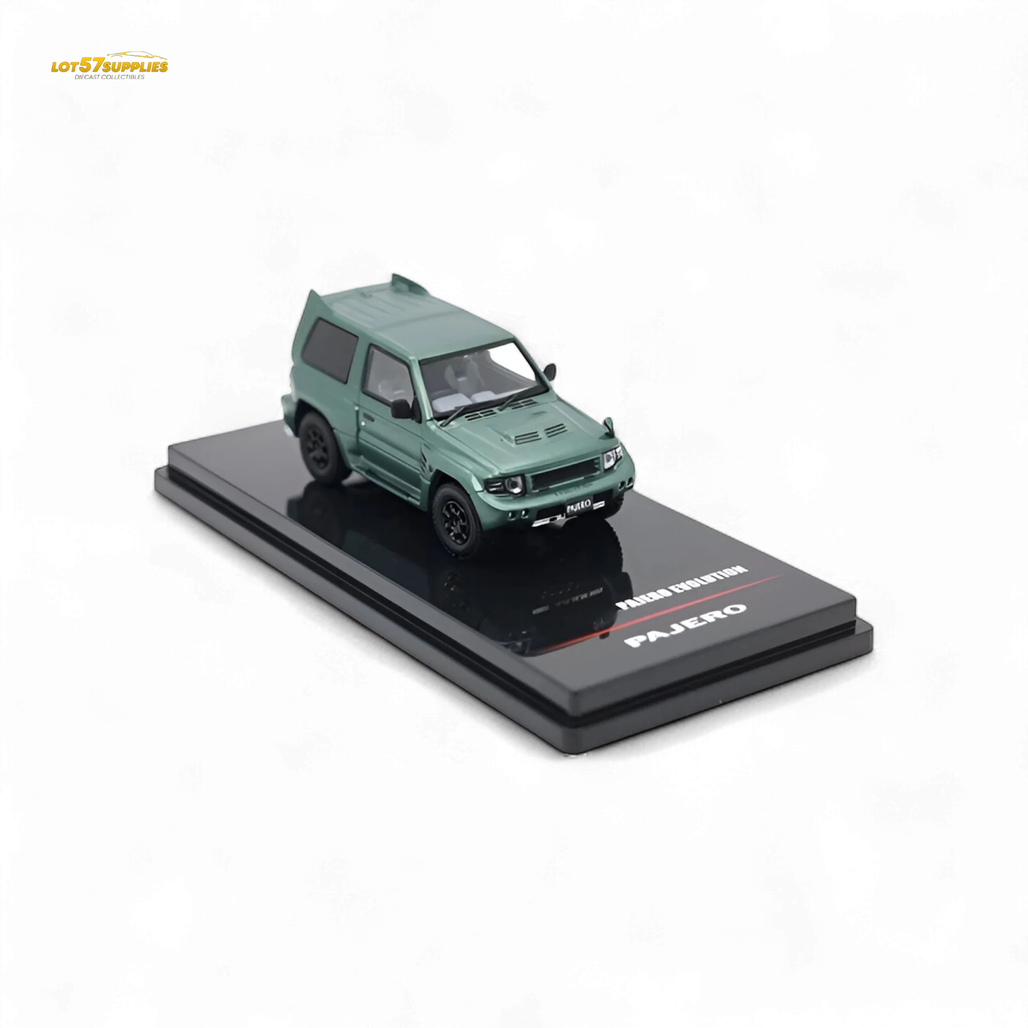 Inno64 Mitsubishi Pajero Evolution Satin Green 1:64 - Image 2