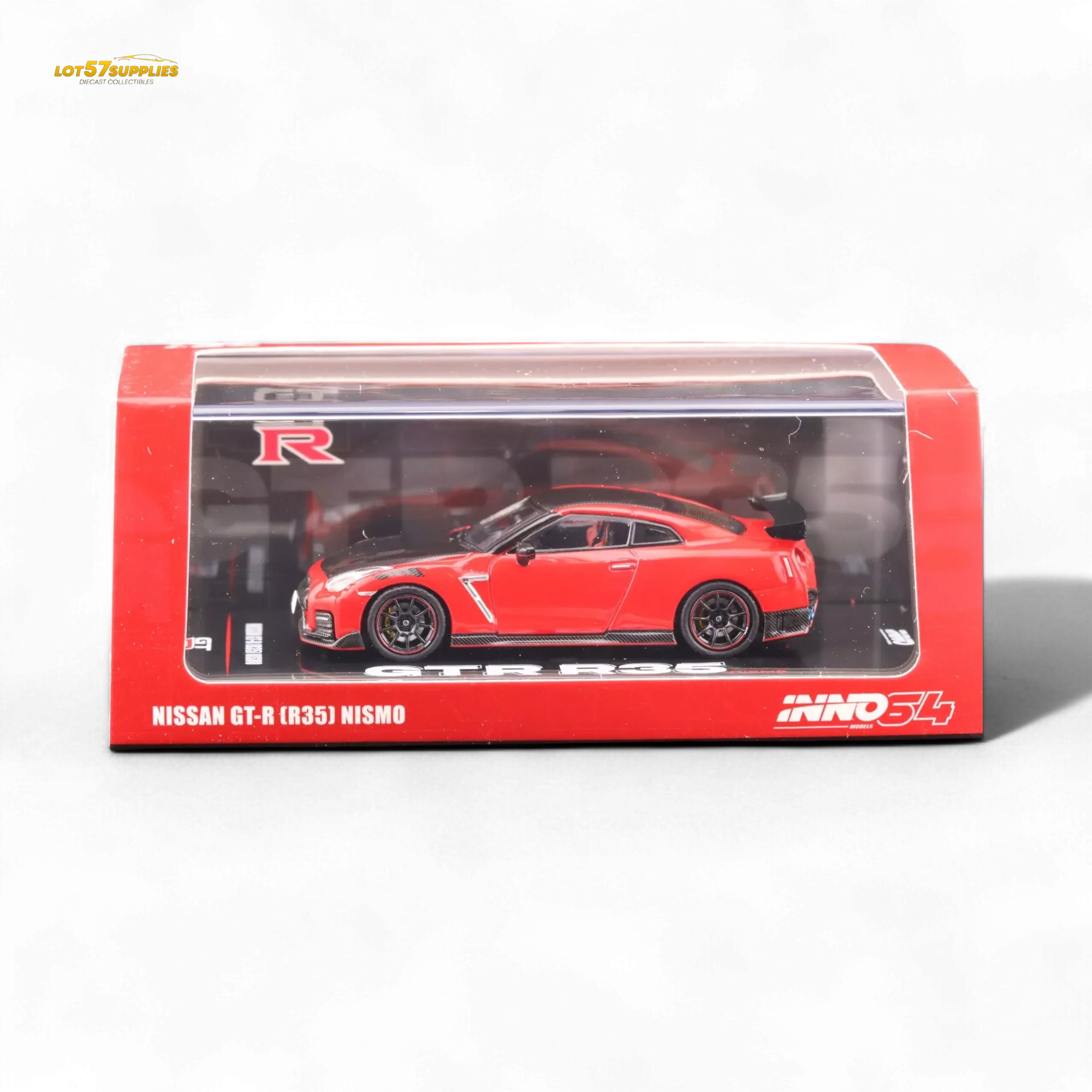 Inno64 Nissan GT-R R35 Nismo Red 1:64 - Image 6