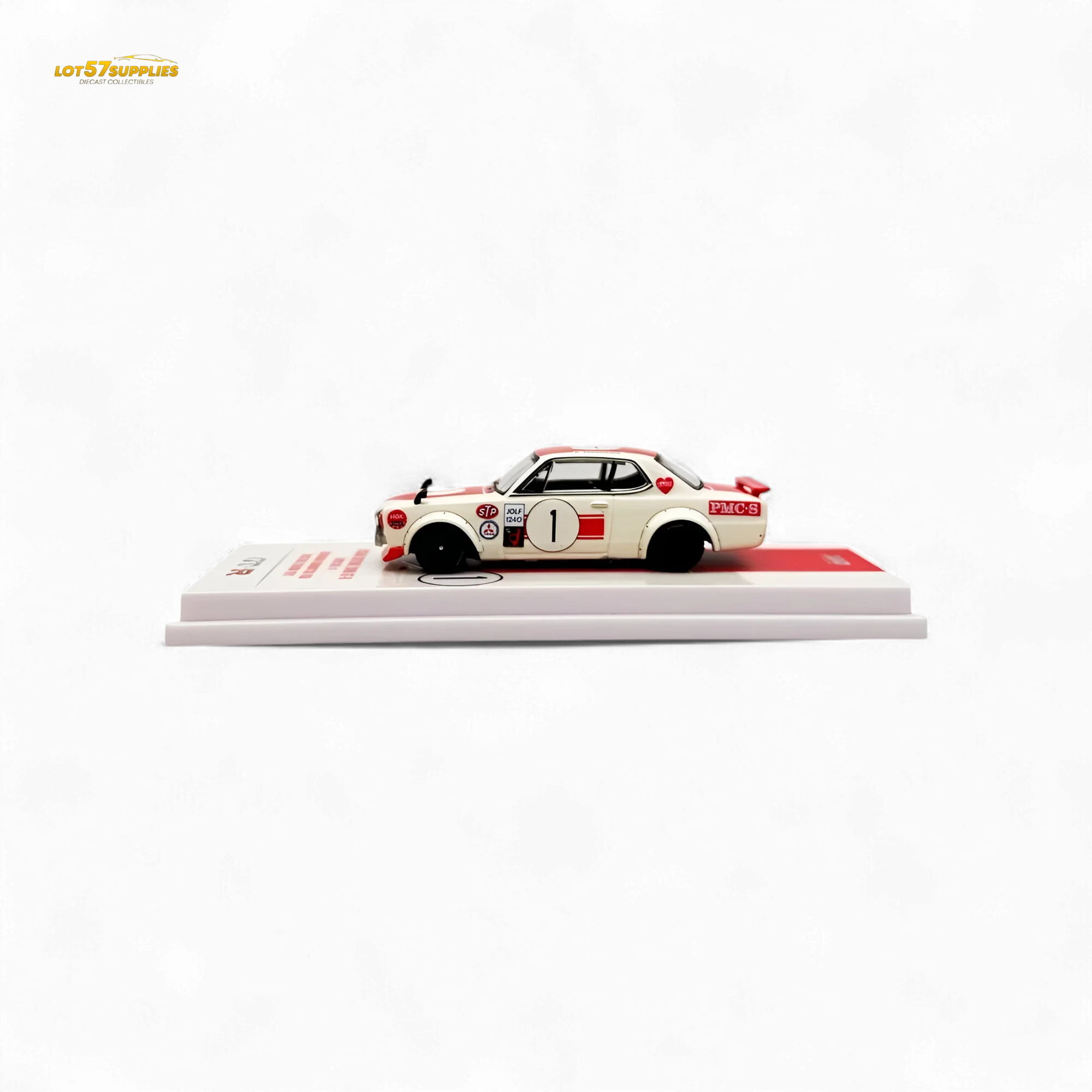 Inno64 Nissan Skyline 2000 GT-R KPGC10 #1 Takahashi Kunimitsu Fuji Masters 1971 1:64 - Image 2