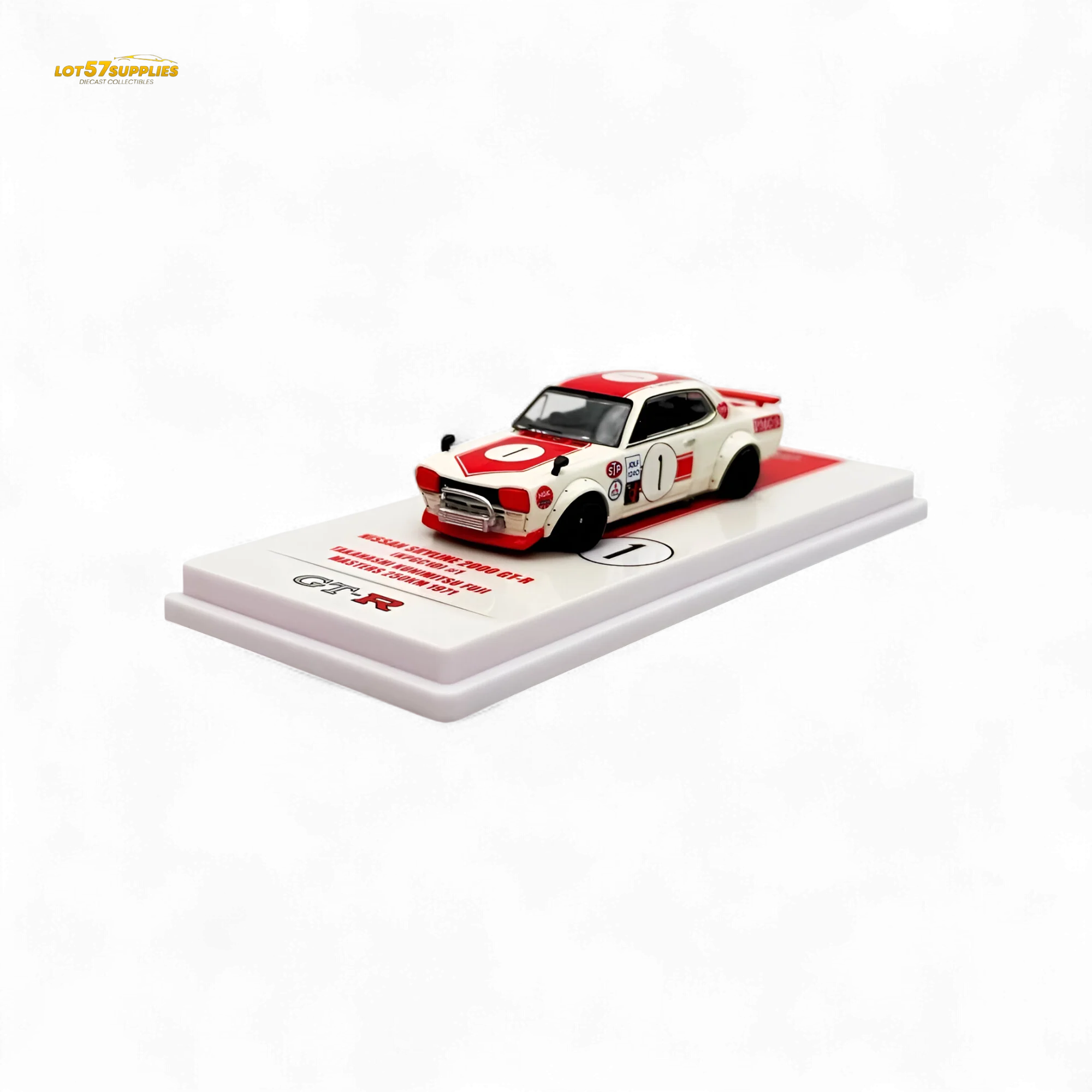 Inno64 Nissan Skyline 2000 GT-R KPGC10 #1 Takahashi Kunimitsu Fuji Masters 1971 1:64 - Image 5