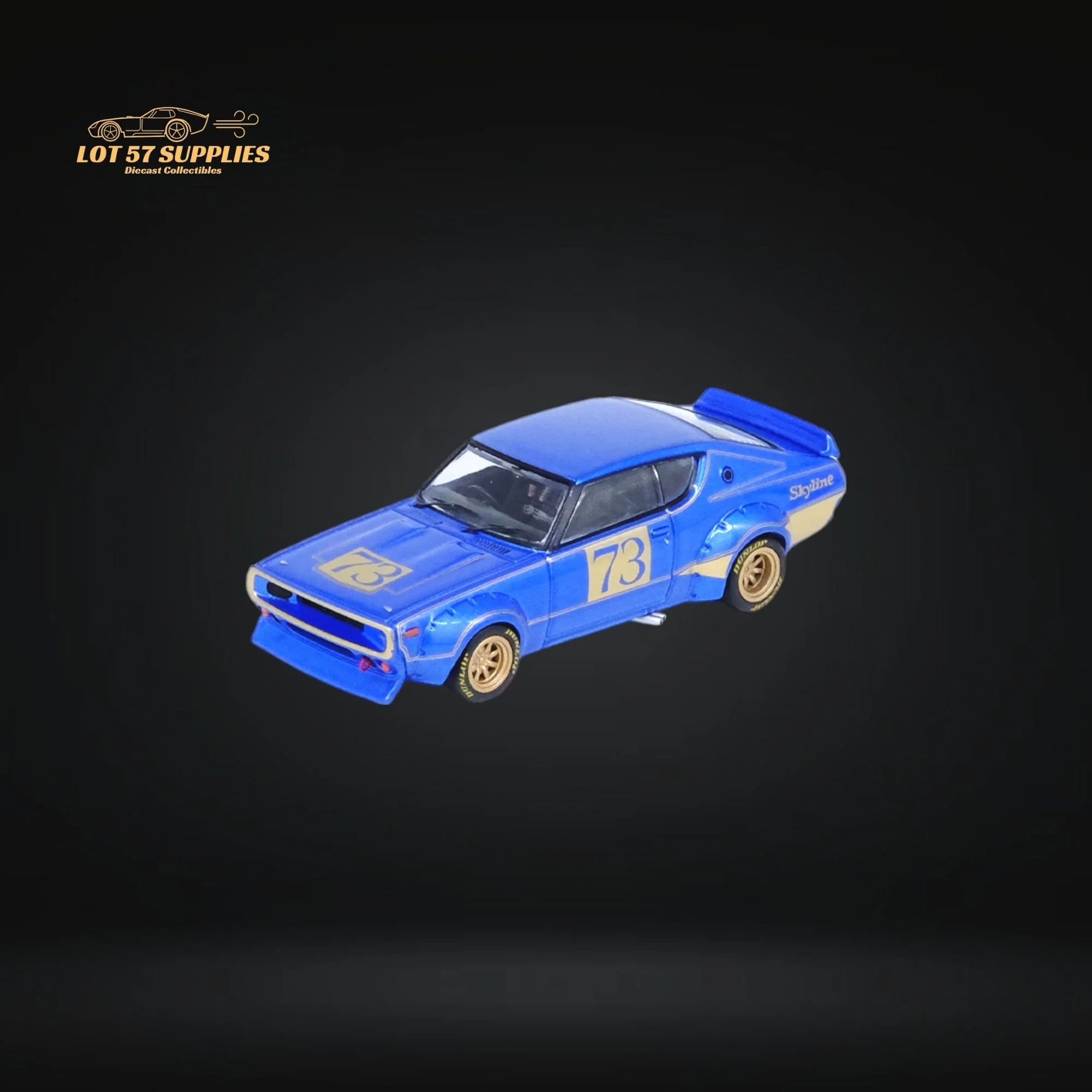Inno64 Nissan Skyline 2000 GT-R KPGC10 Racing Concept Blue 1:64 - Image 2