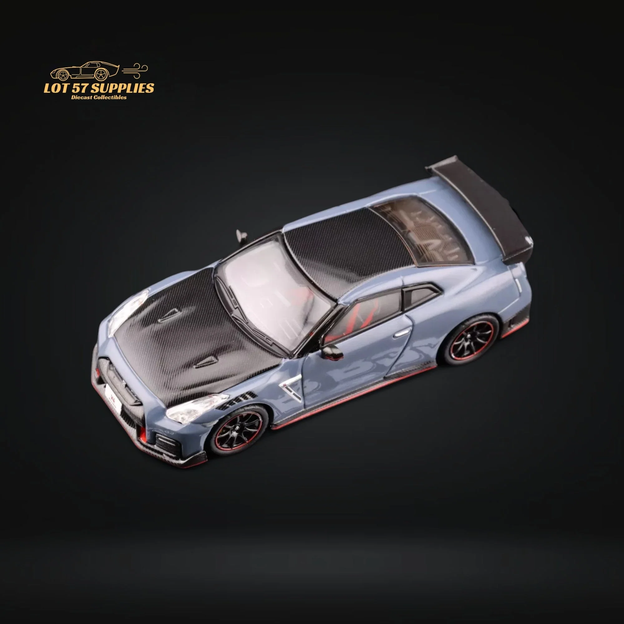 Inno64 Nissan Skyline GT-R R35 Nismo Stealth Gray 1:64 - Image 4