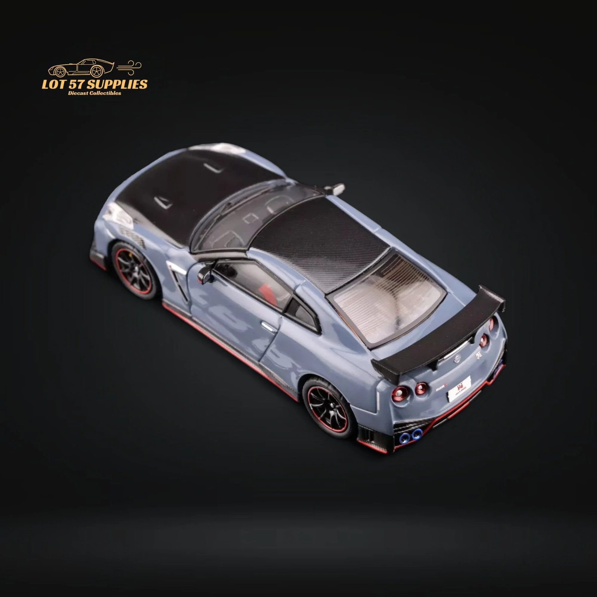 Inno64 Nissan Skyline GT-R R35 Nismo Stealth Gray 1:64 - Image 5