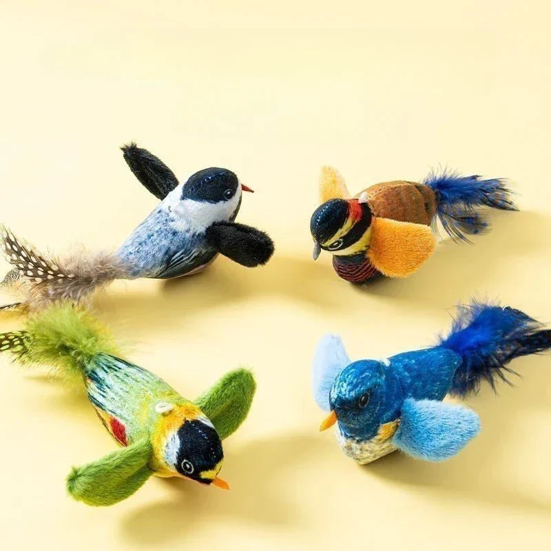 Interactive Bird Toy for Cats – Realistic Sounding Catnip Teaser Toy for Indoor Play & Exercise - Image 3