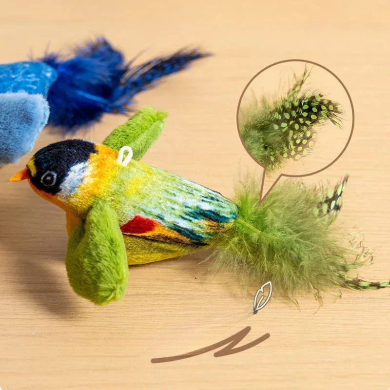 Interactive Bird Toy for Cats – Realistic Sounding Catnip Teaser Toy for Indoor Play & Exercise - Image 4
