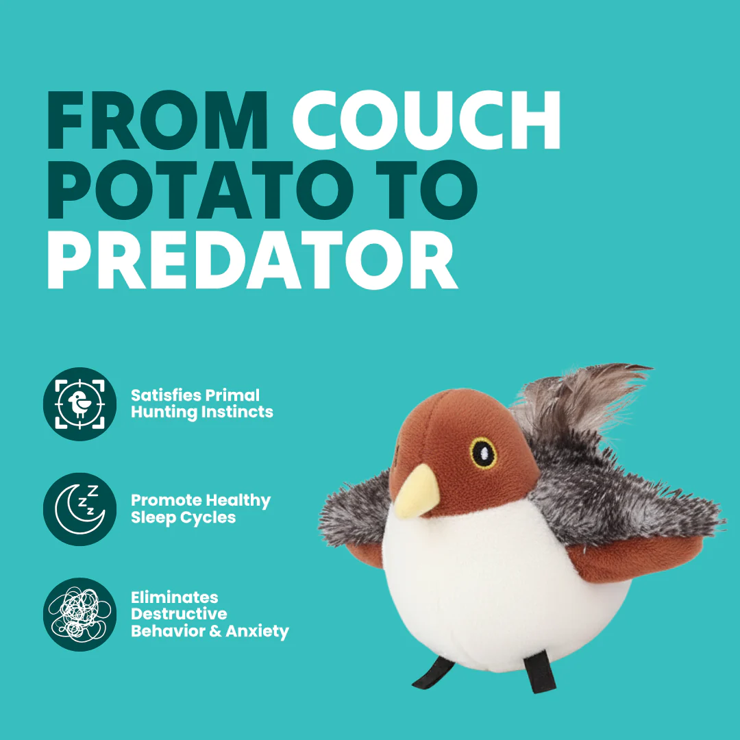 Interactive Cat Flapping Bird Toy - Image 2