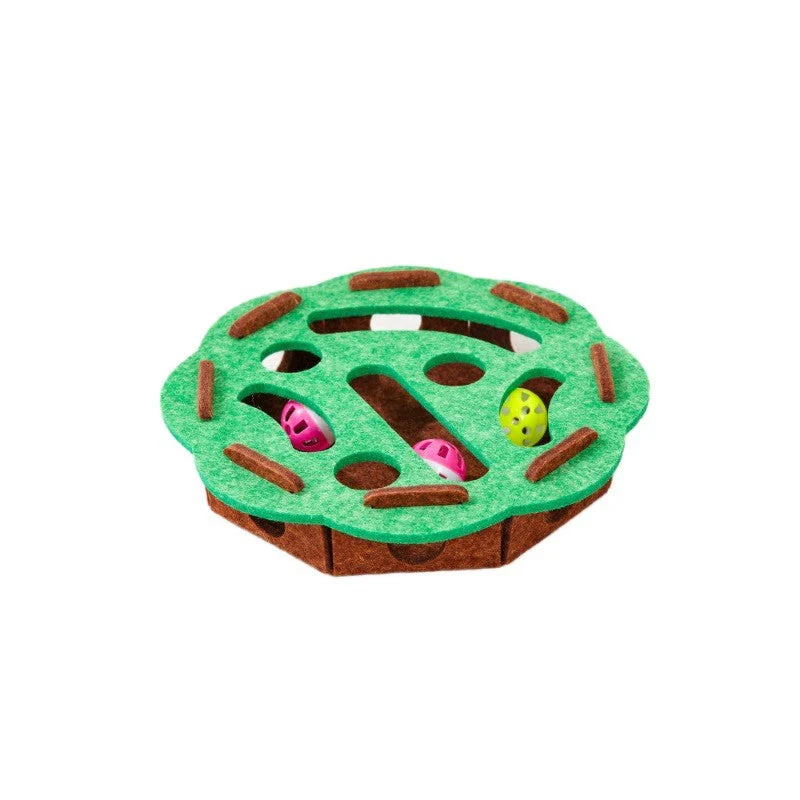 Interactive Cat Puzzle Toy with Scratch Track - Image 6