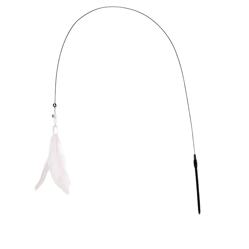 Interactive Cat Teaser Stick with Natural Feathers & Suction Cup - Image 11