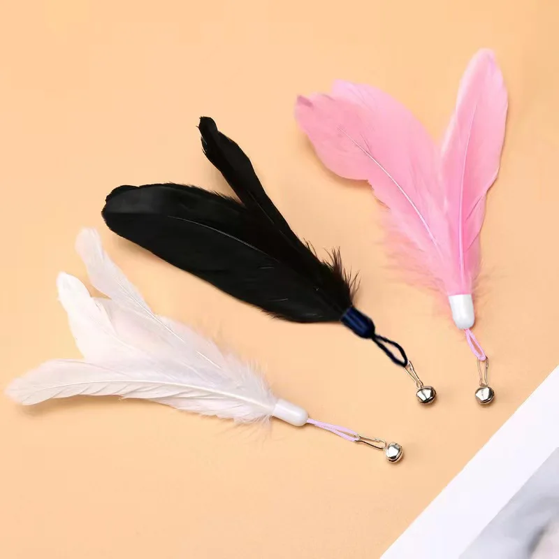 Interactive Cat Teaser Stick with Natural Feathers & Suction Cup - Image 6