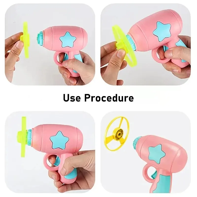 Interactive Cat Toy – Flying Disc Shooting Gun - Image 7