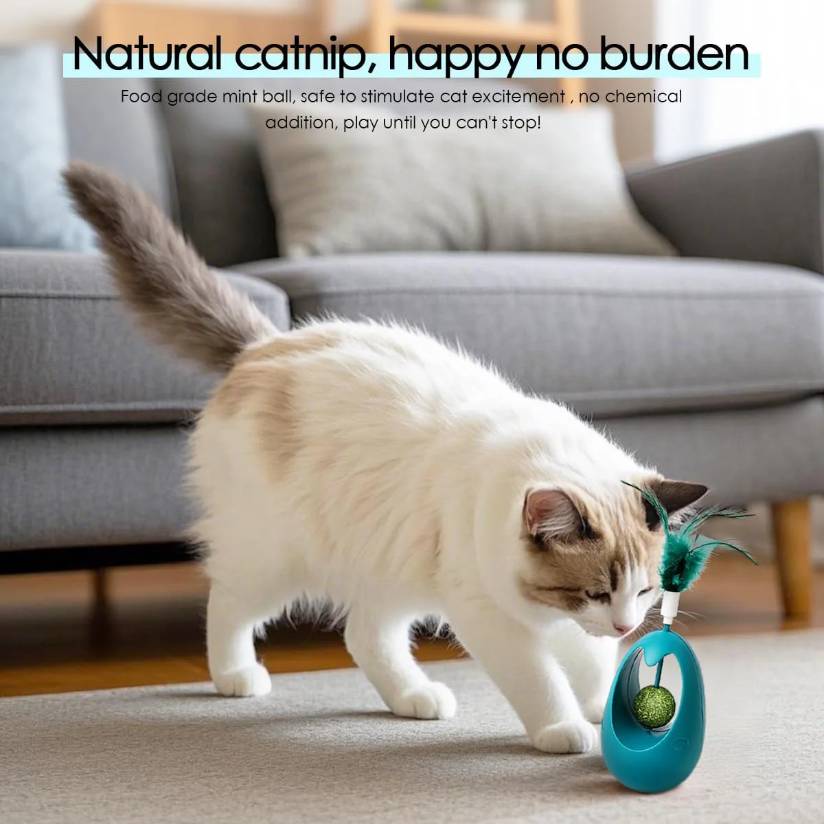 Interactive Cat Toy Tumbler with Catnip Ball - Image 7