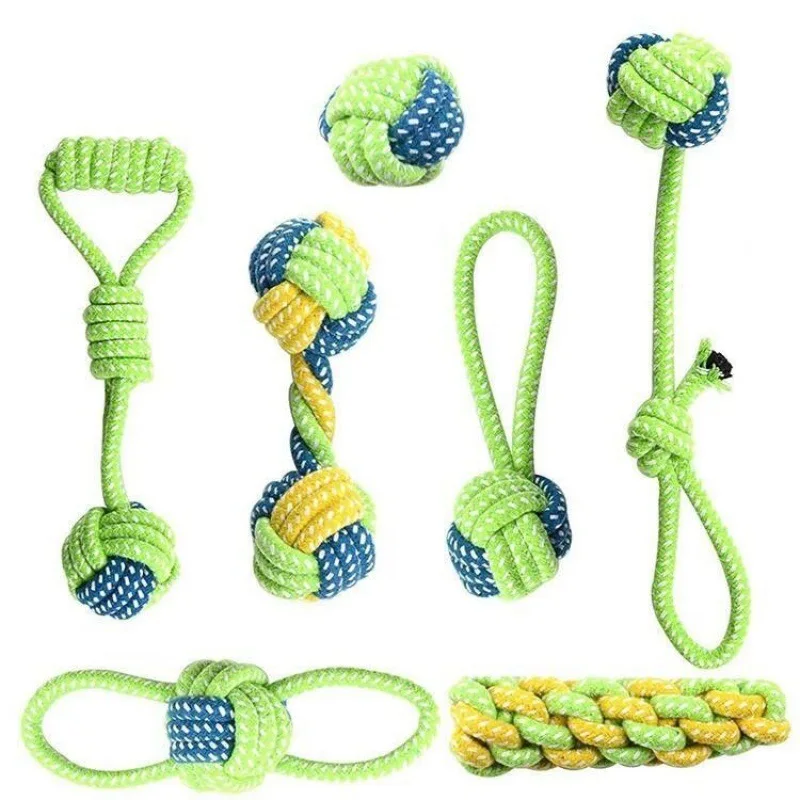 Interactive Cotton Rope Dog Toys for Puppies & Adults - Image 2