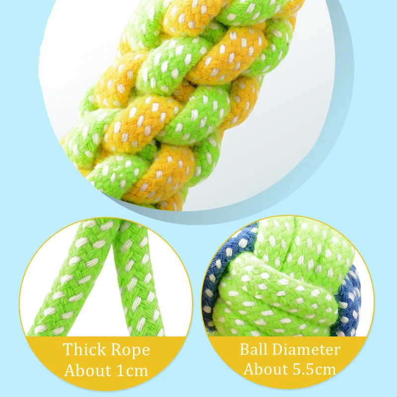 Interactive Cotton Rope Dog Toys for Puppies & Adults - Image 4