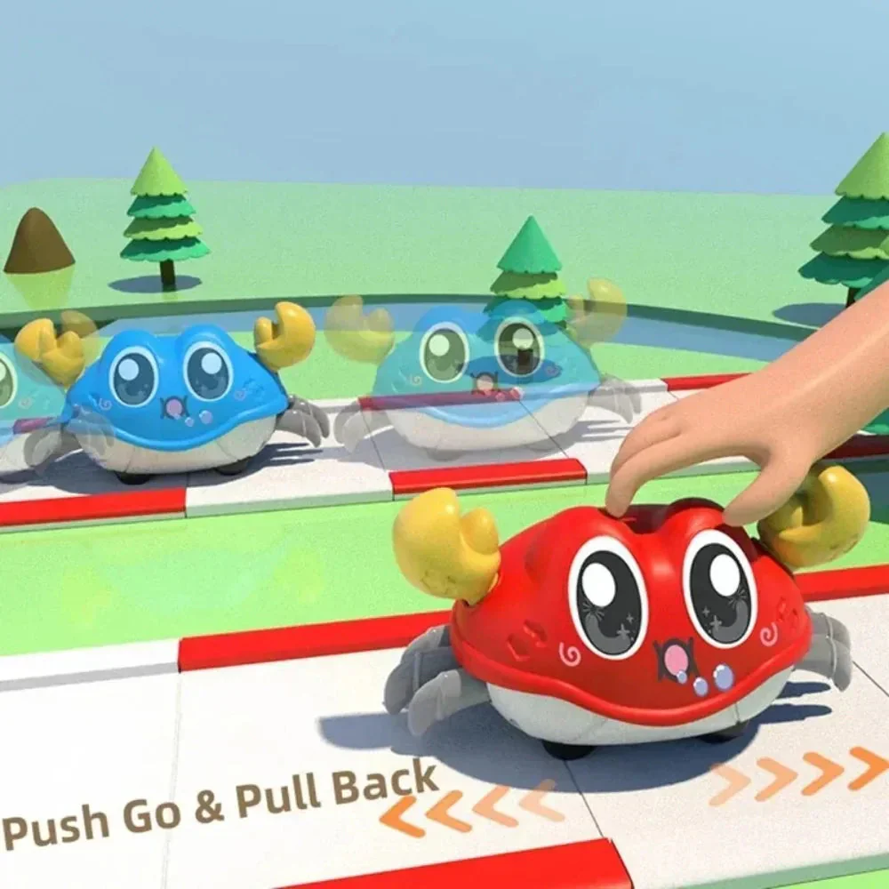 Interactive Crawling Crab Toy - Double Return Force & Bubble Simulation | Fun Baby Sensory Toy for Toddlers - Image 2