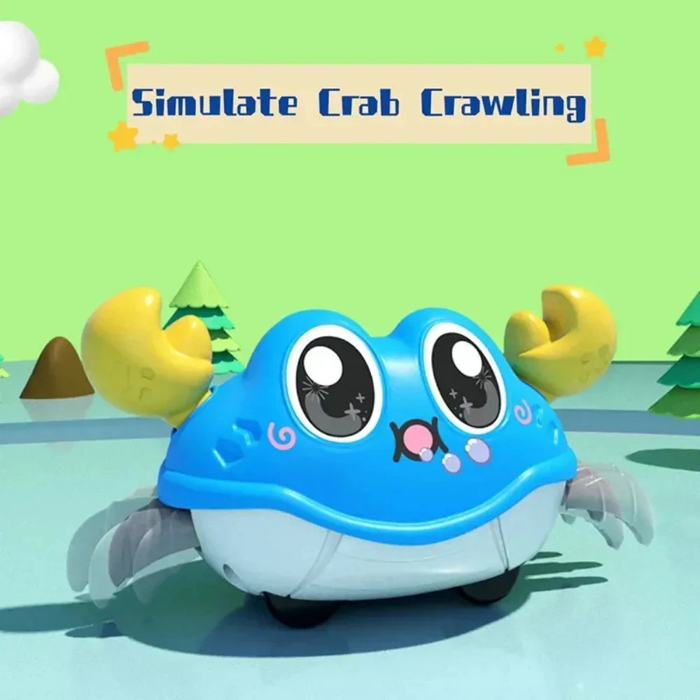 Interactive Crawling Crab Toy - Double Return Force & Bubble Simulation | Fun Baby Sensory Toy for Toddlers - Image 3