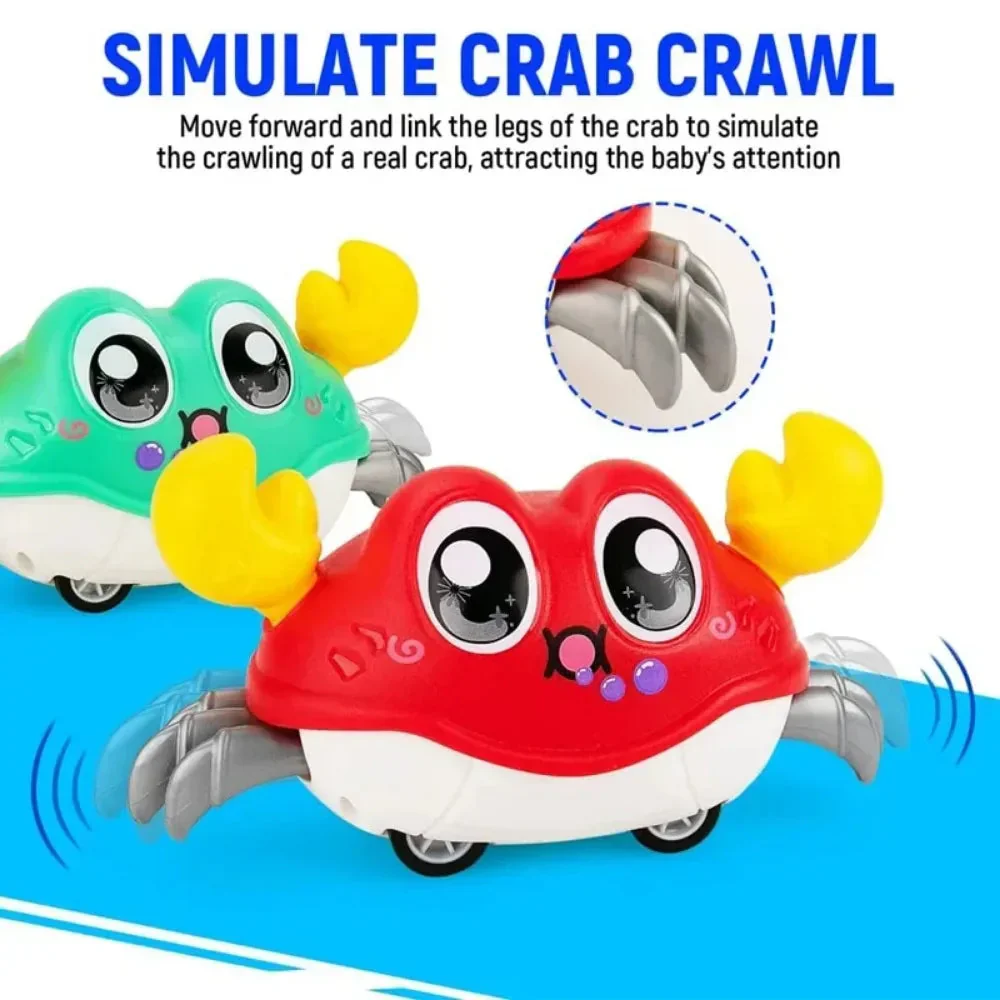 Interactive Crawling Crab Toy - Double Return Force & Bubble Simulation | Fun Baby Sensory Toy for Toddlers - Image 4