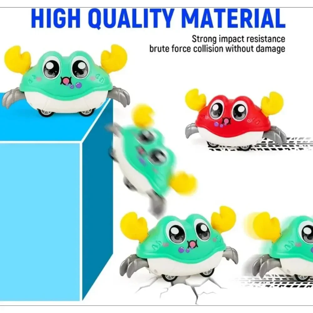 Interactive Crawling Crab Toy - Double Return Force & Bubble Simulation | Fun Baby Sensory Toy for Toddlers - Image 5