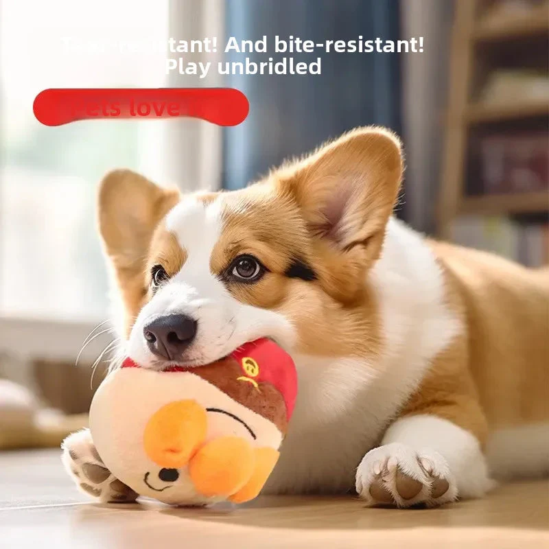Interactive Electric Plush Jumping Ball - USB Rechargeable Dog Training Toy with Music - Image 2