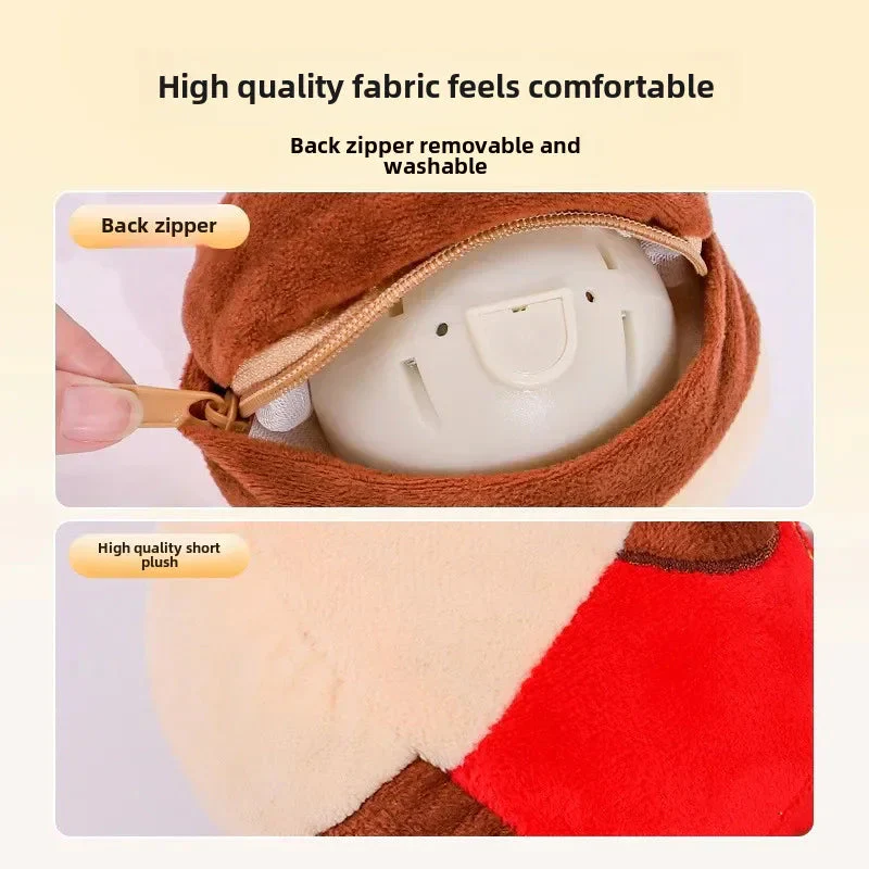 Interactive Electric Plush Jumping Ball - USB Rechargeable Dog Training Toy with Music - Image 4
