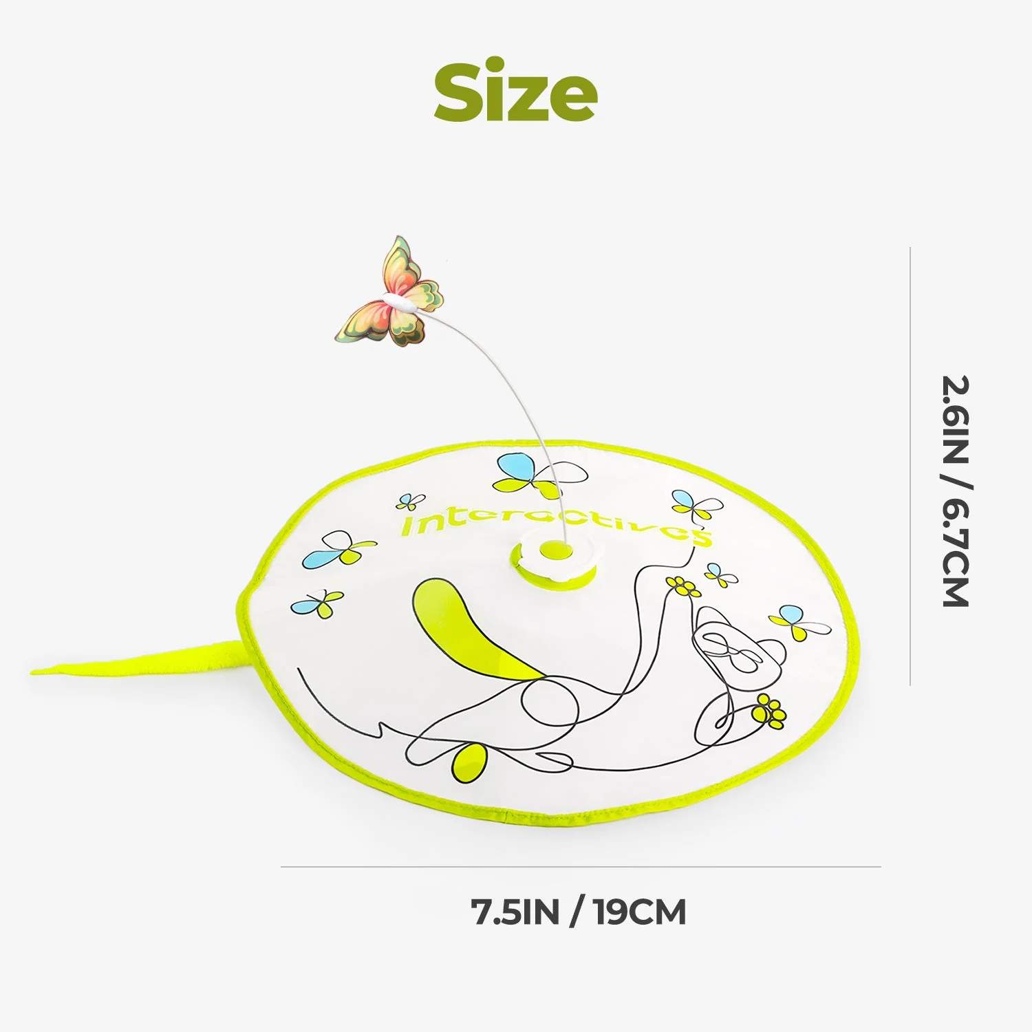 Interactive Flutter Bug Cat Toy with Motion-activated Hide-N-Seek - Image 10