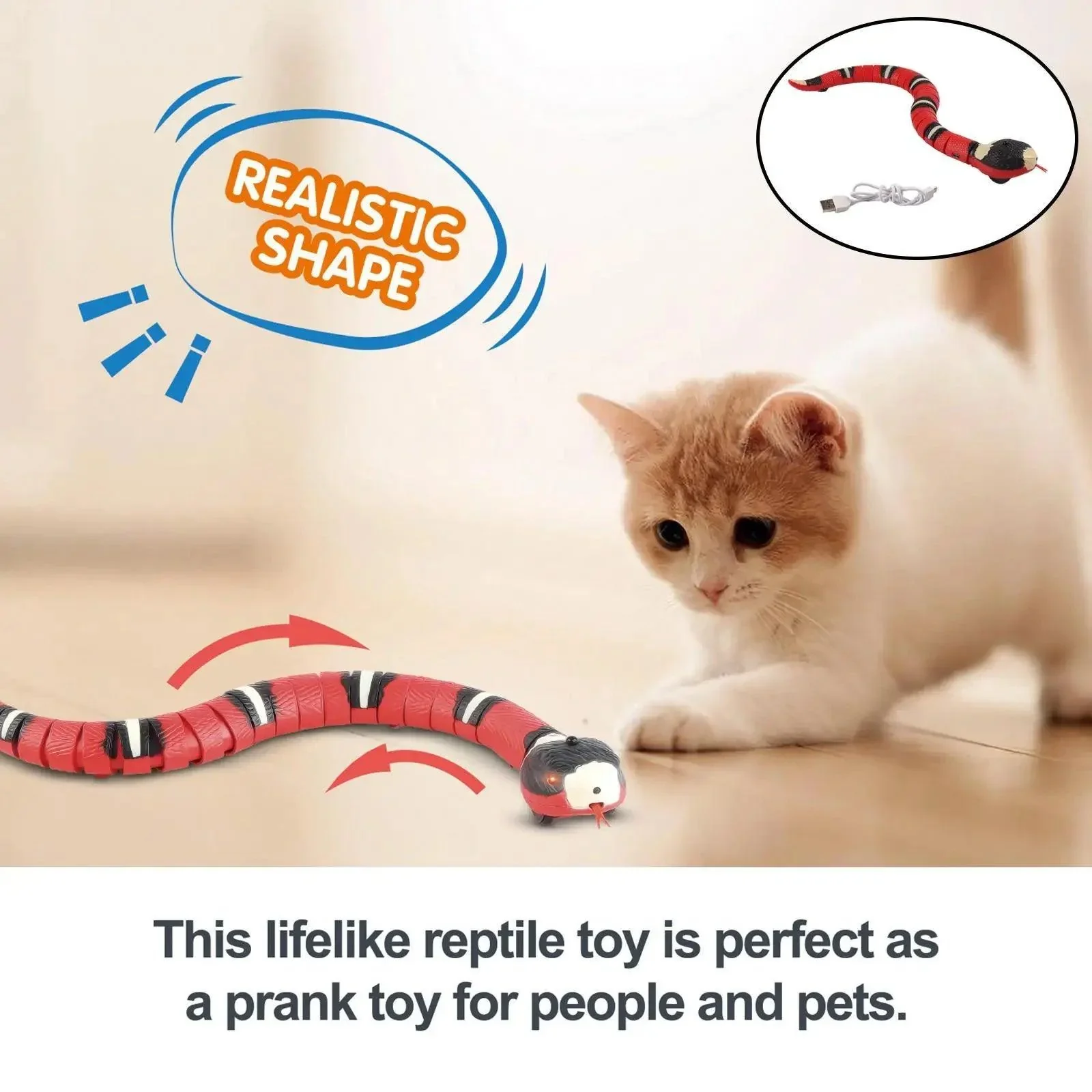 Interactive Moving Snake Toy for Cats - Image 3