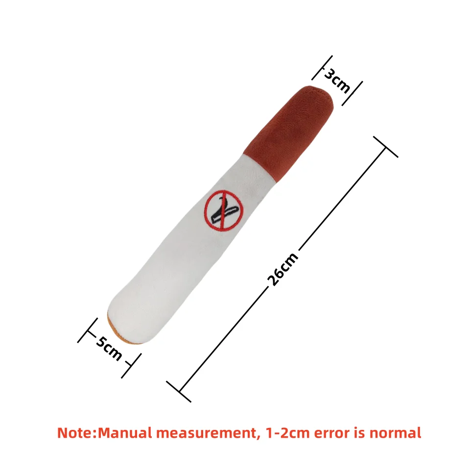 Interactive Plush Dog Cigar – Squeaky Chew Toy for Small Dogs - Image 8