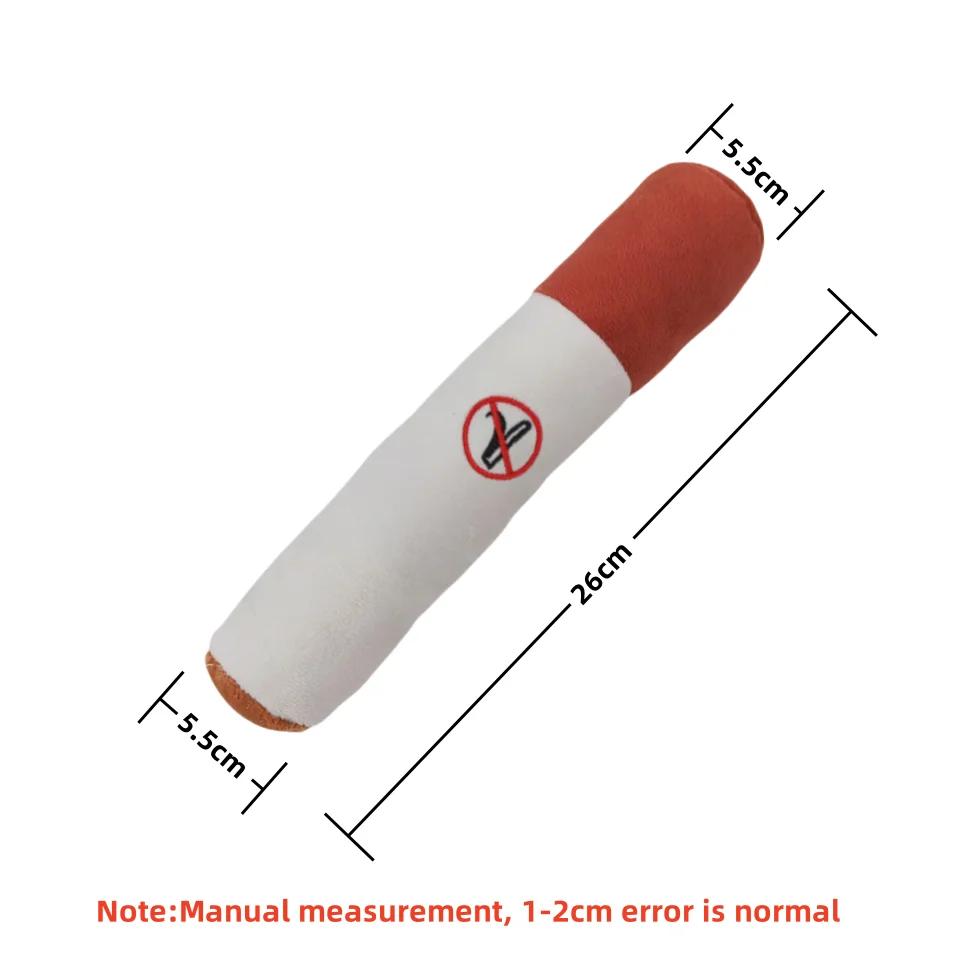 Interactive Plush Dog Cigar – Squeaky Chew Toy for Small Dogs - Image 9
