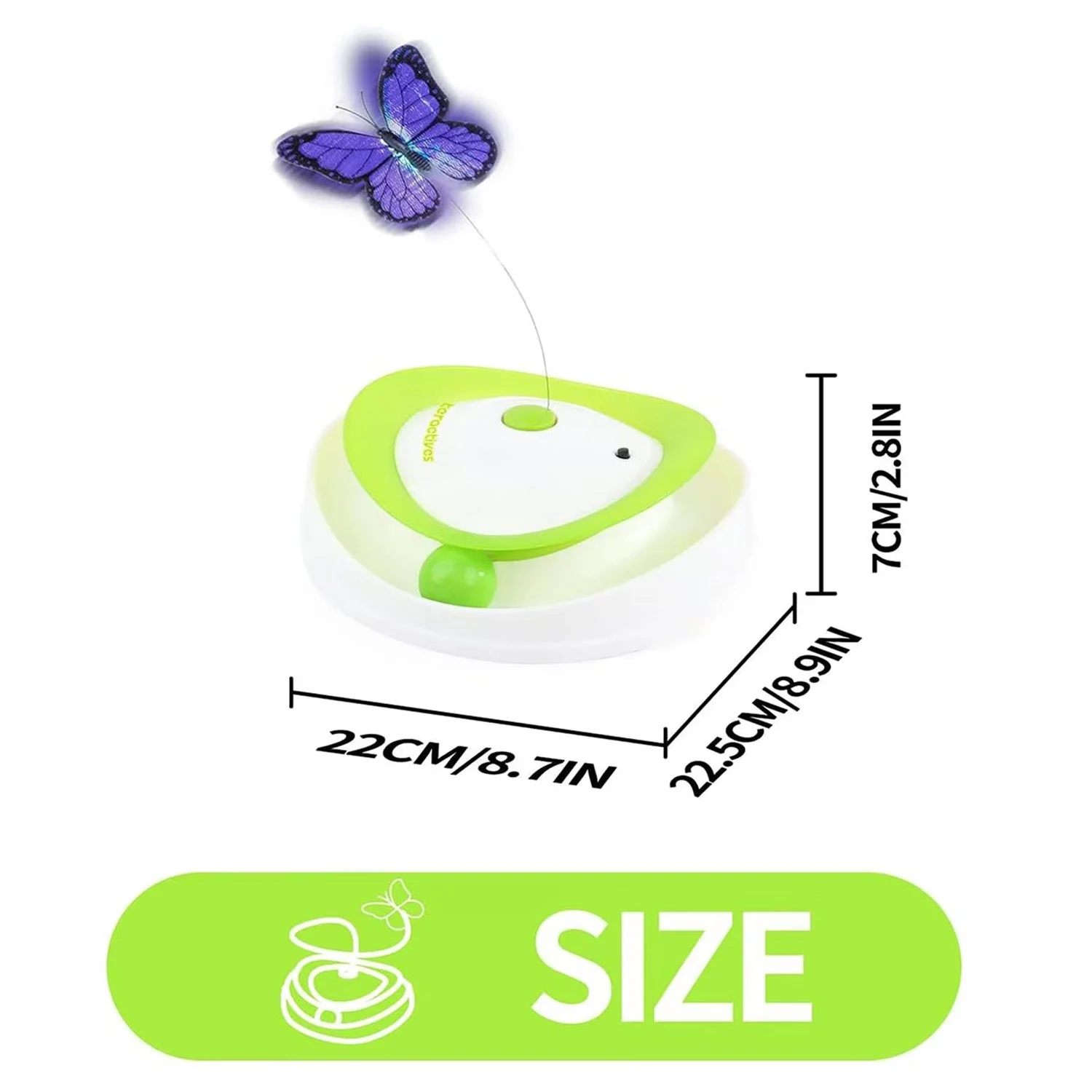 Interactives - Cat Toys - Roll Around Flutter Bug for Enrichment - Image 7