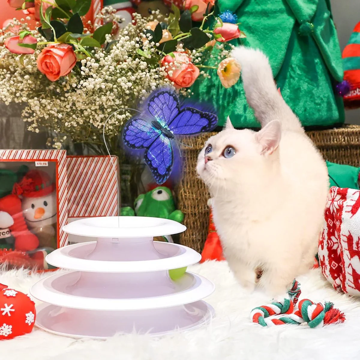 Interactives - Cat Toys - Tower Of Tracks With Butterfly - Image 5