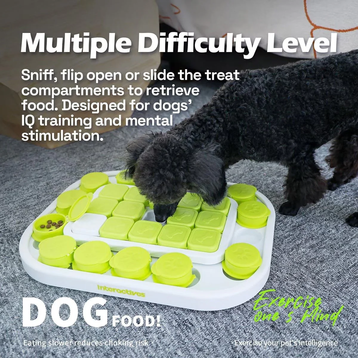 Interactives Dog Puzzle Toys - Mentally Stimulating Treat Dispenser for Training Large - Image 4
