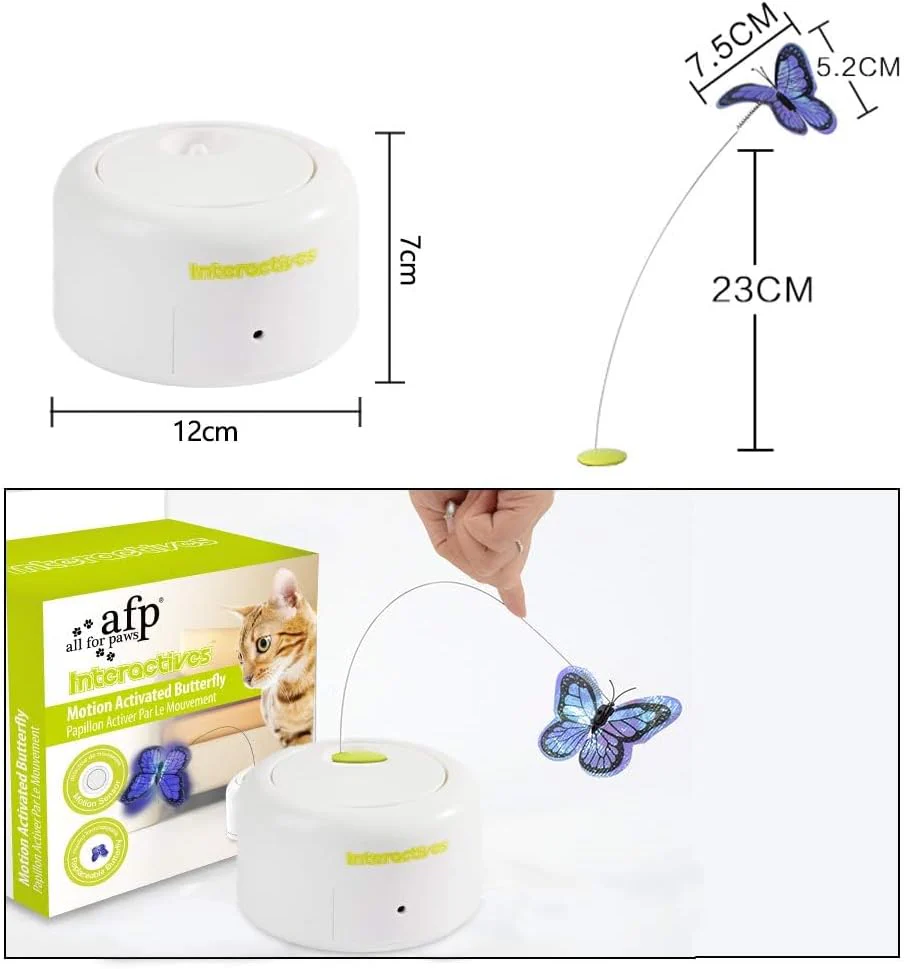 Interactives  - Motion Activate Cat Toys Butterfly Flutter Bug - Image 6