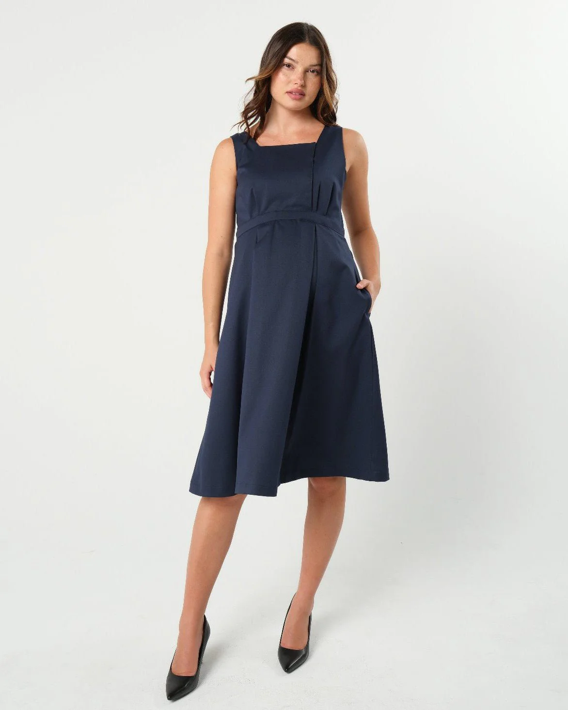 INTO THE BLUE Empire Maternity & Nursing Dress (Regular & Petite) - Image 3