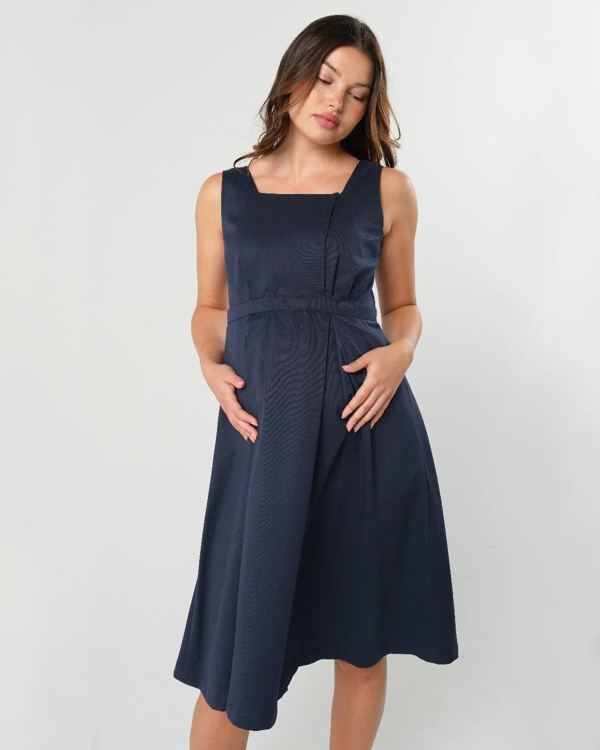 INTO THE BLUE Empire Maternity & Nursing Dress (Regular & Petite) - Image 4