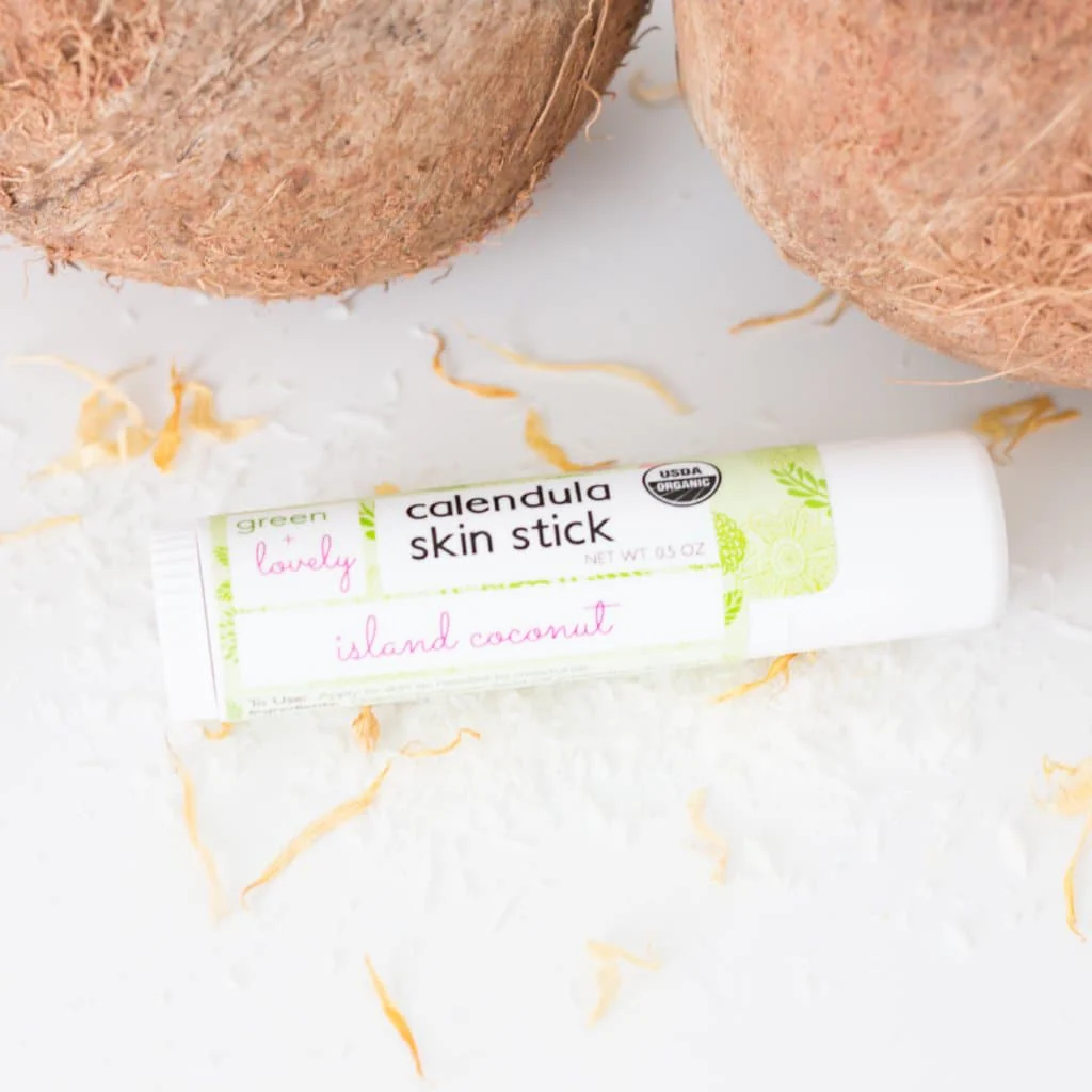 Island Coconut Skin Stick - Organic Moisture Stick - Travel Size - Image 2